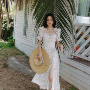 Sincethen Floral Muse Midi Dress size medium